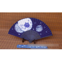 獨家值得珍藏精品扇【兒童百貨,夏日必備】和風小免夏日涼扇/日本花布折扇/和風燙金古典純棉扇子/夏季涼扇